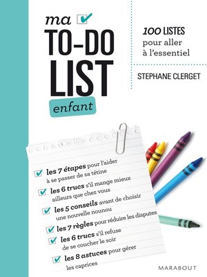 cover image of Ma To-do list enfant, 18 mois à 6 ans
